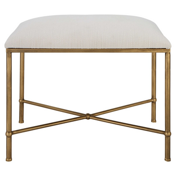 AVA SMALL BENCH IN GOLD - MAK & CO