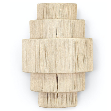 AVERY FIVE TIERED SCONCE IN NATURAL - MAK & CO.
