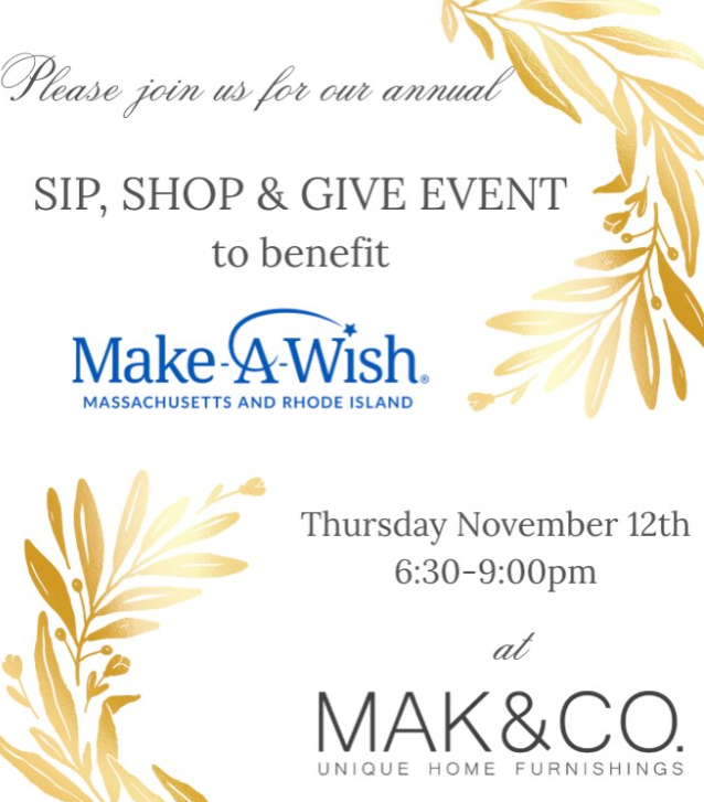 Sip, Shop & Give Event