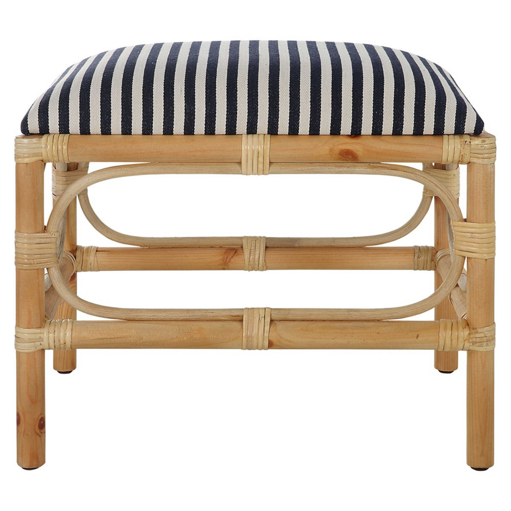 LAGUNA SMALL BENCH, STRIPED - MAK & CO