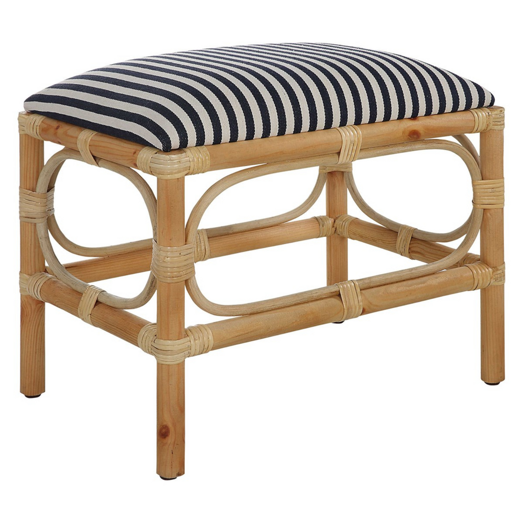 LAGUNA SMALL BENCH, STRIPED - MAK & CO