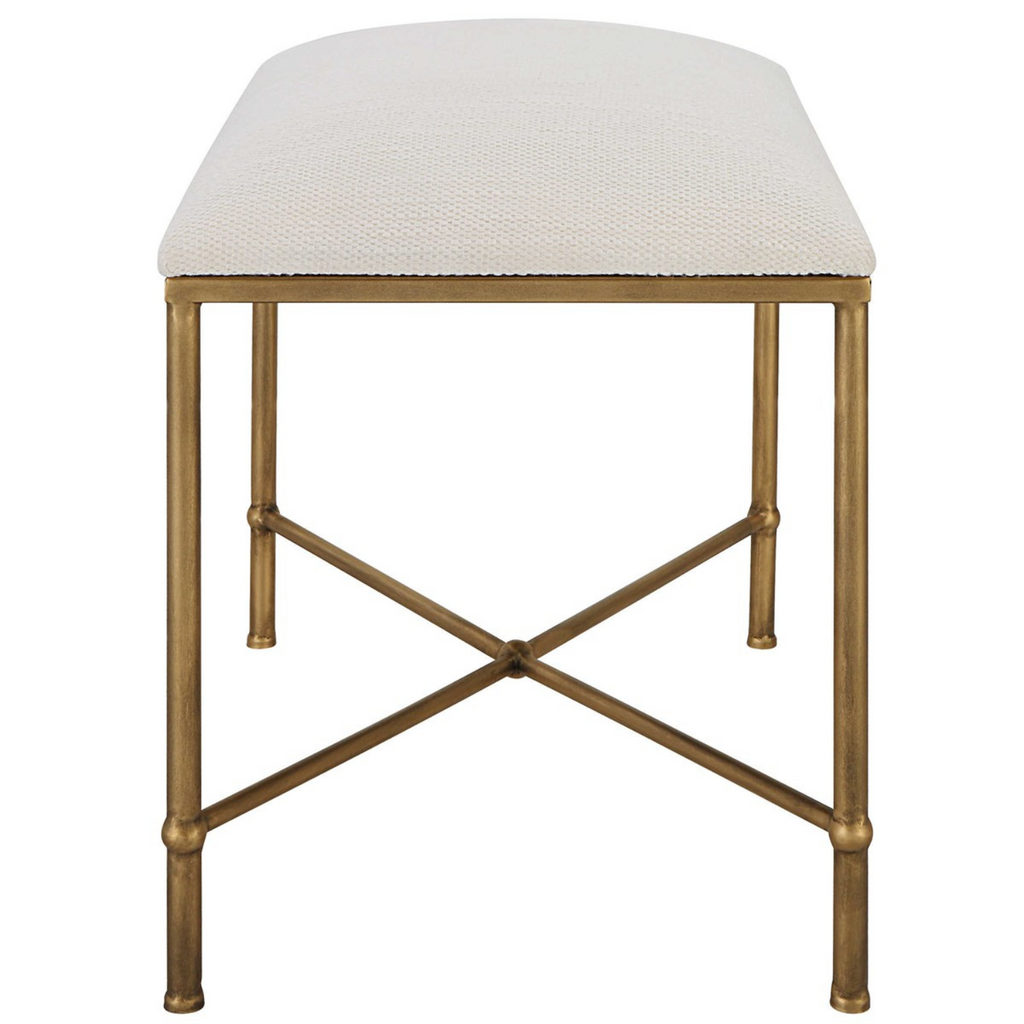 AVA SMALL BENCH IN GOLD - MAK & CO