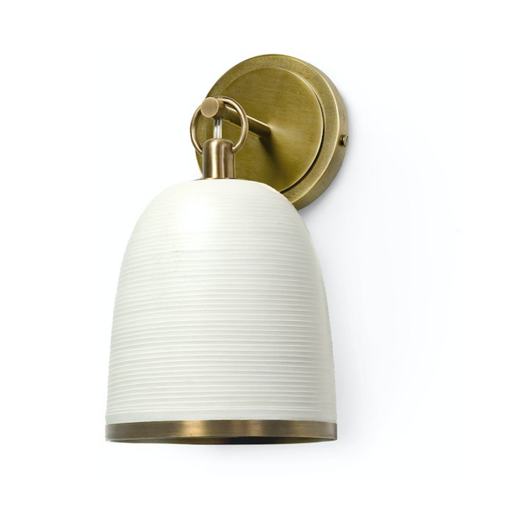 FITZPATRICK LEATHER SCONCE - MAK & CO