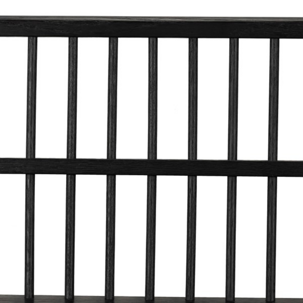 ASPEN LARGE BENCH IN BLACK OAK - MAK & CO.