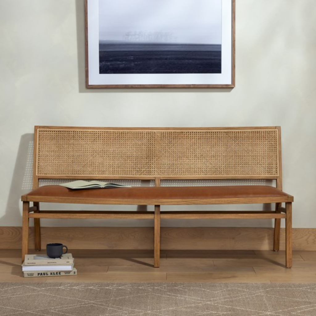 SAGE DINING BENCH IN SIERRA BUTTERSCOTCH - MAK & CO