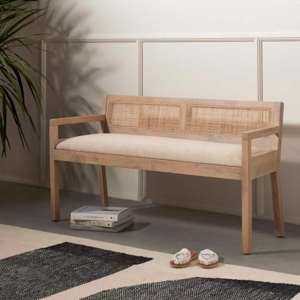 CLARITA ACCENT BENCH - MAK & CO