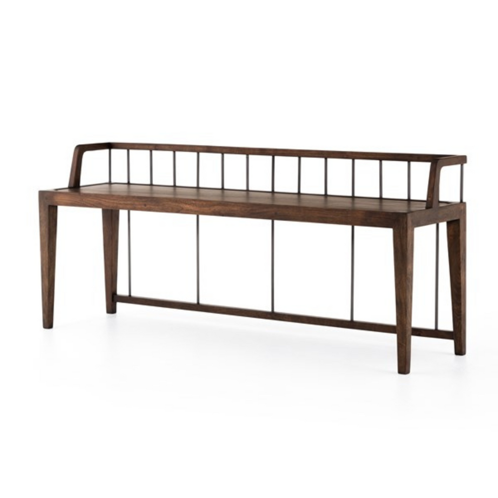 HOWARD BENCH IN PECAN - MAK & CO