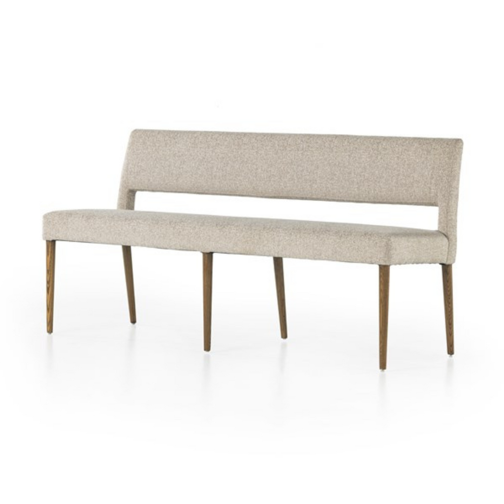 JOSEPH DINING BENCH IN LIGHT CAMEL - MAK & CO