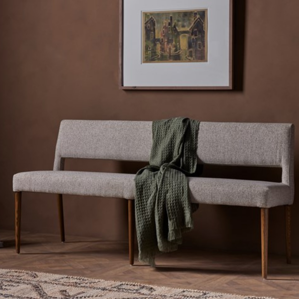 JOSEPH DINING BENCH IN LIGHT CAMEL - MAK & CO