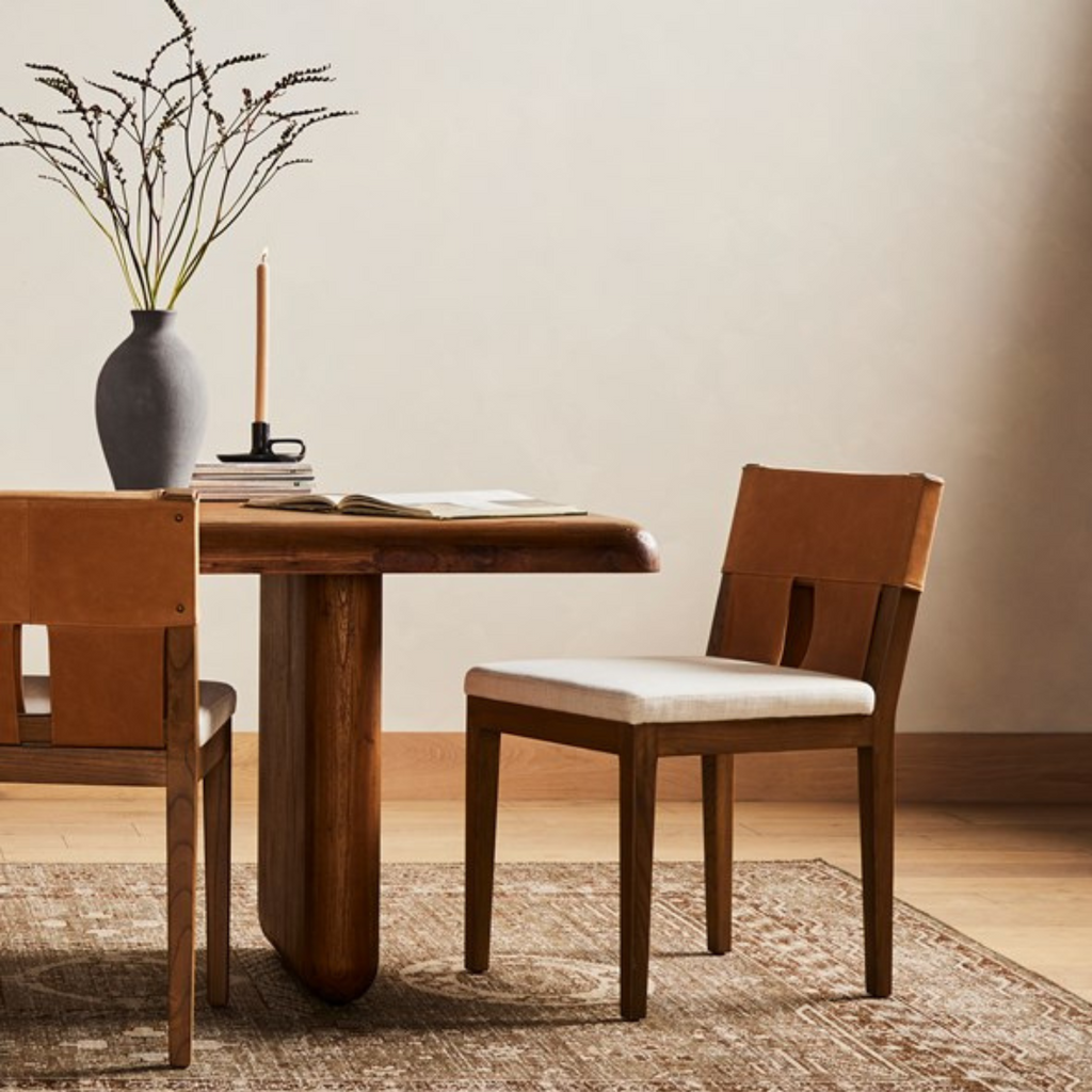 SEM DINING CHAIR IN HALCYON IVORY - MAK & CO