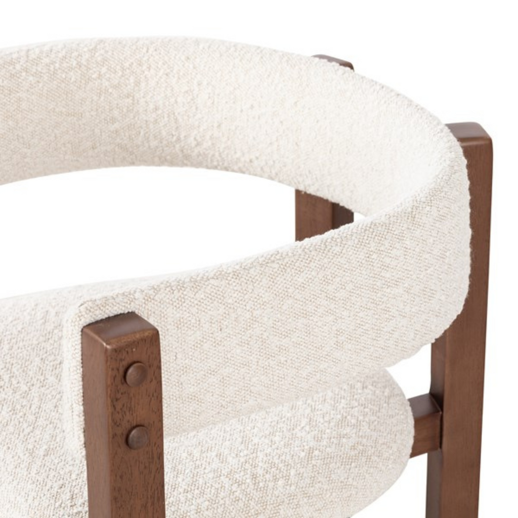 VITTORIA DINING ARMCHAIR IN KNOLL NATURAL-MAK&CO