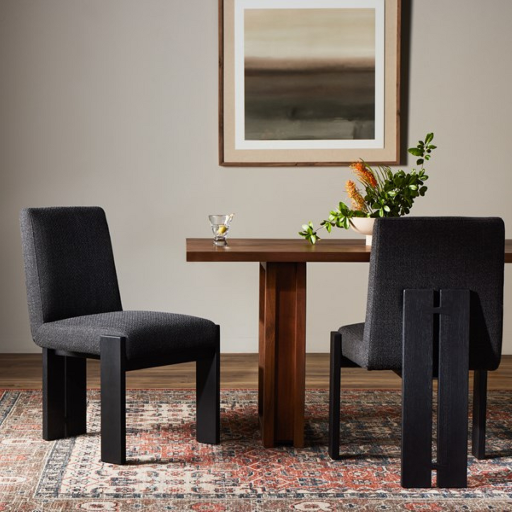 ROXY DINING CHAIR IN GIBSON BLACK - MAK & CO