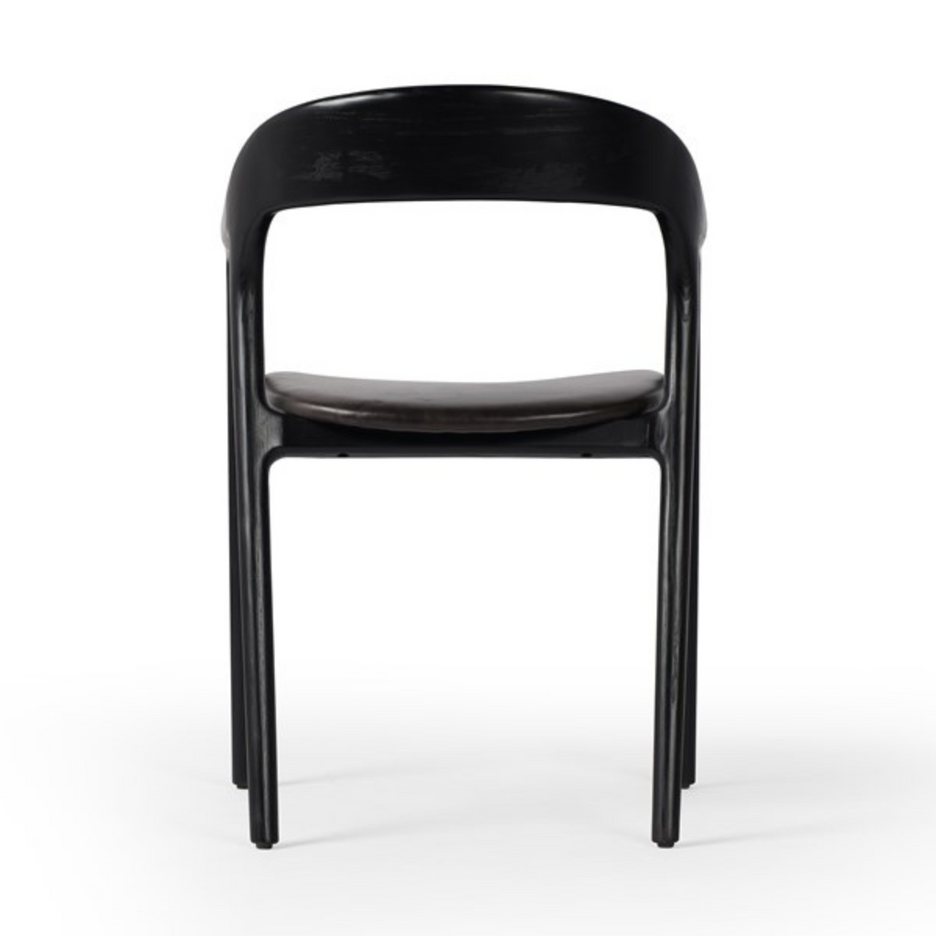 AMARE DINING ARMCHAIR IN BLACK - MAK & CO
