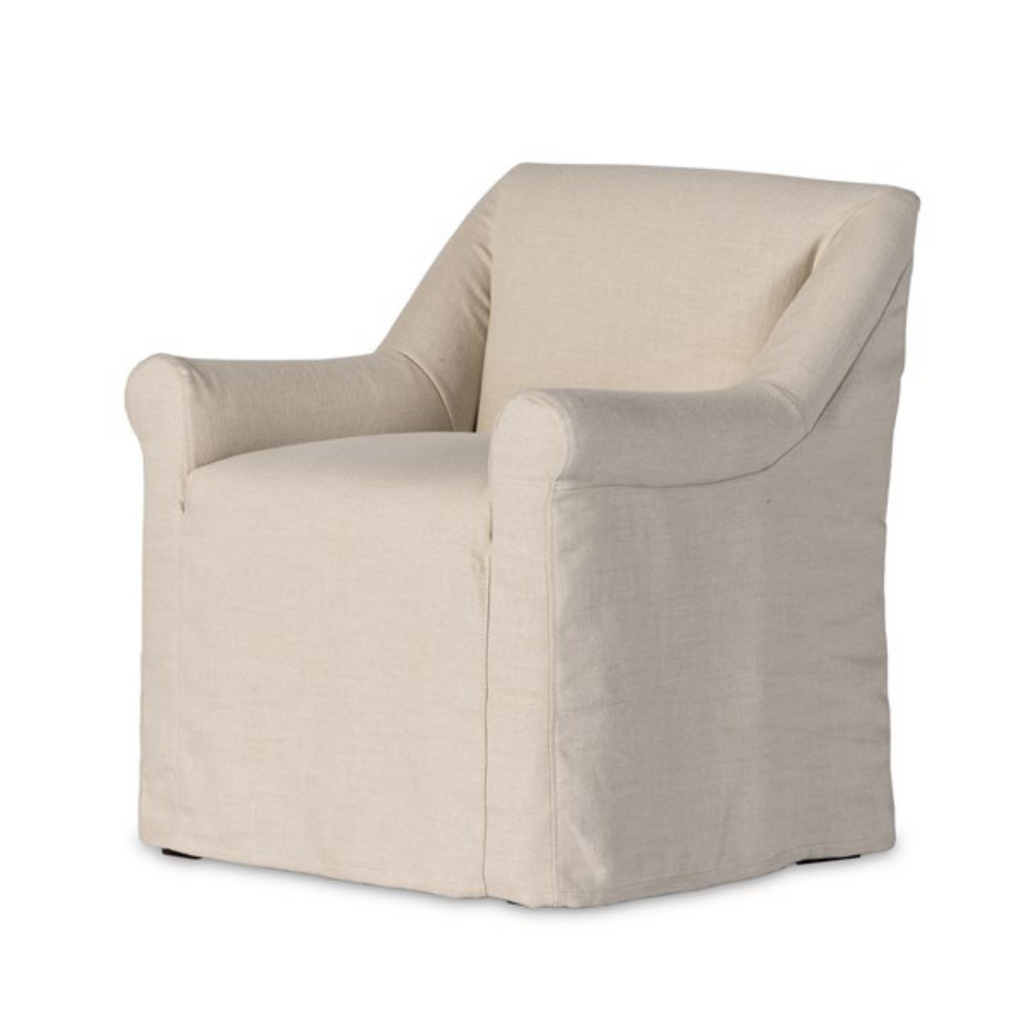 BRIDGES SLIPCOVER DINING ARMCHAIR - MAK & CO