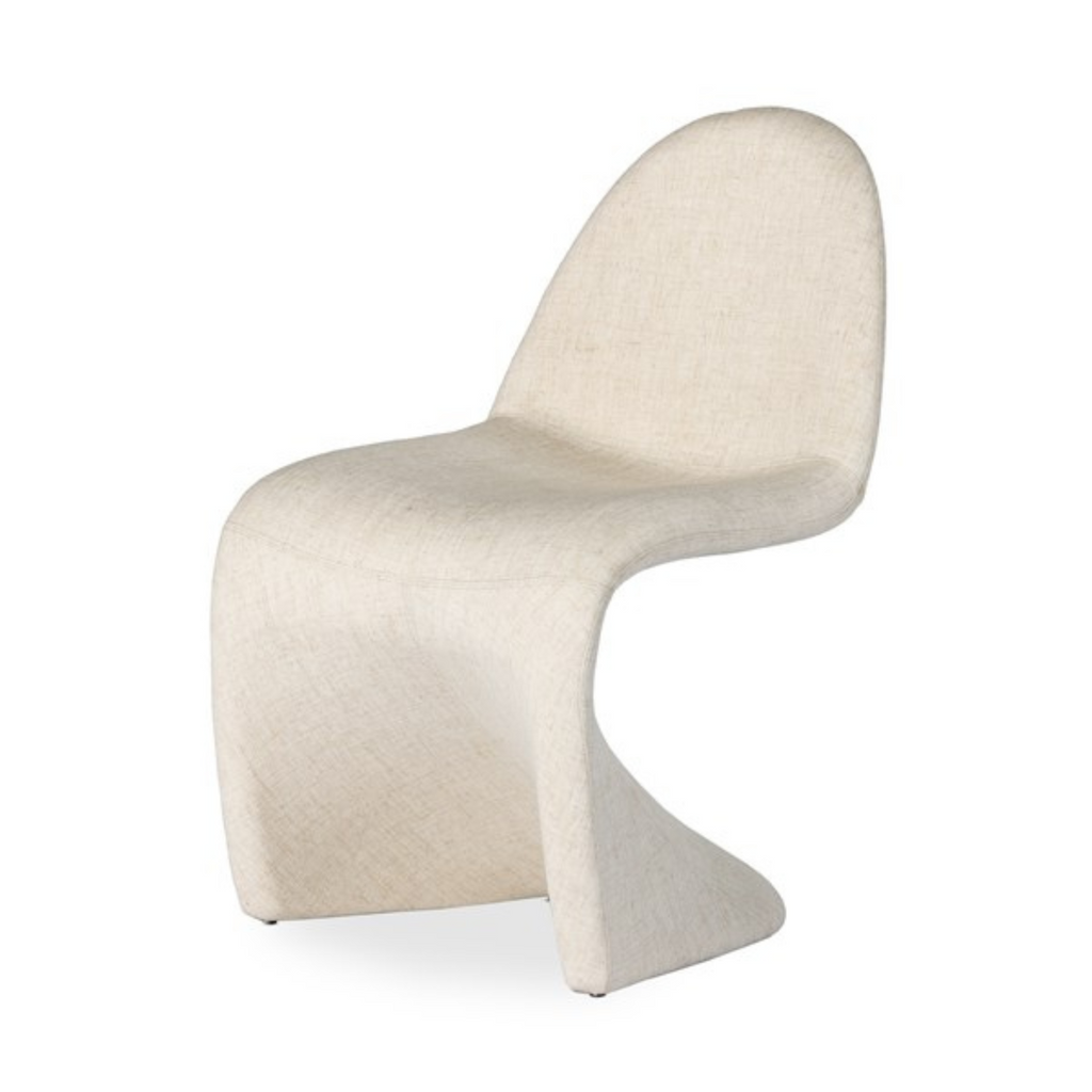 BRIETTE DINING CHAIR IN WHITE - MAK & CO