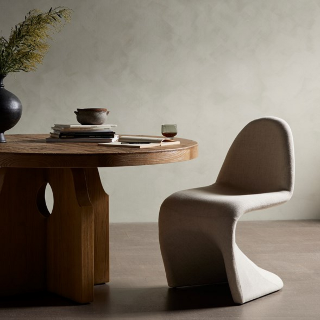 BRIETTE DINING CHAIR IN WHITE - MAK & CO