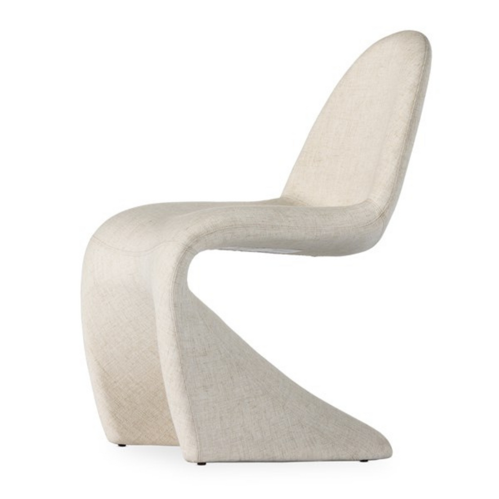 BRIETTE DINING CHAIR IN WHITE - MAK & CO
