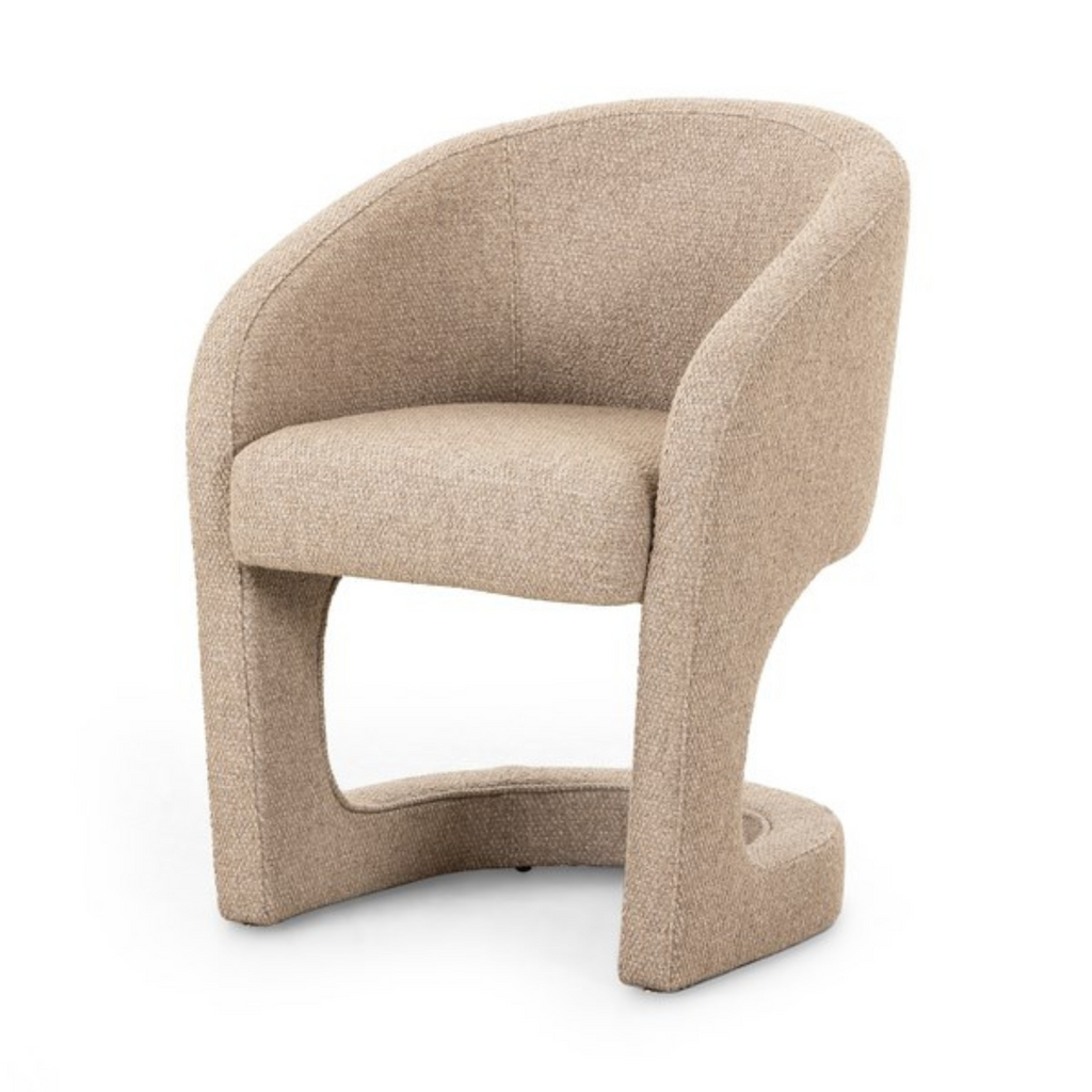 REYNOLD DINING ARMCHAIR IN HERON SAND - MAK & CO