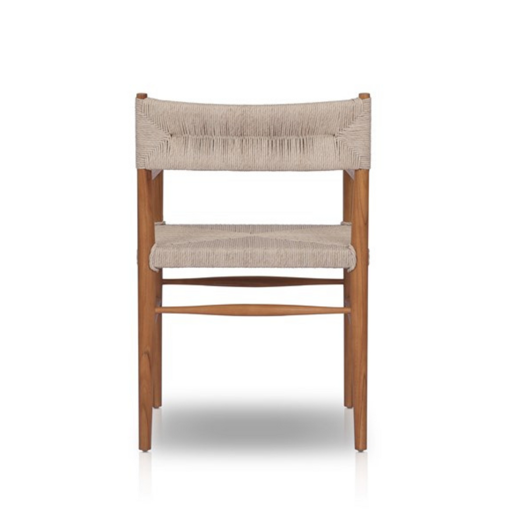 LOMAS OUTDOOR DINING ARMCHAIR-NATURAL - MAK & CO