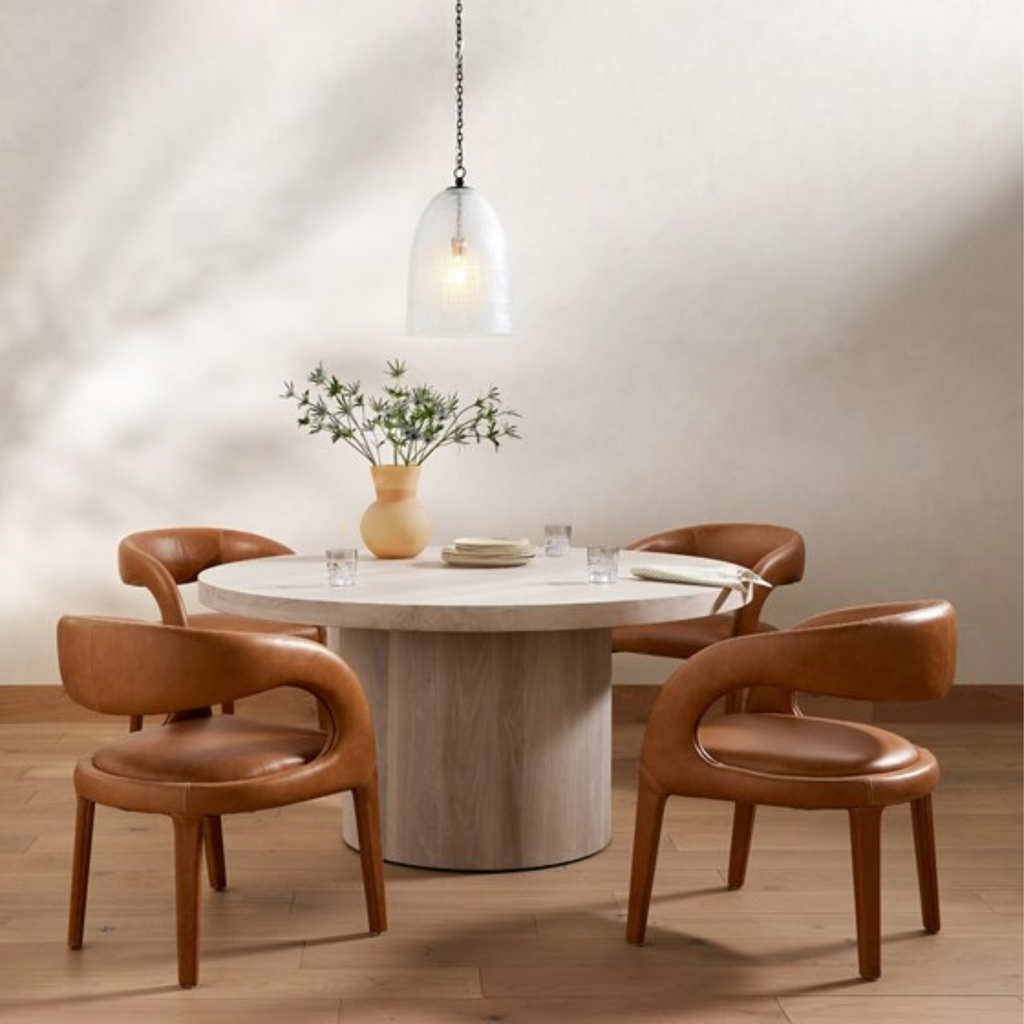 HUDSON ROUND DINING TABLE - MAK & CO
