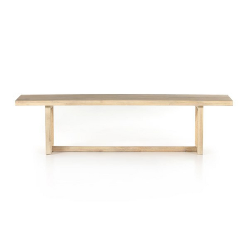 CLARITA WOOD DINING BENCH - MAK & CO