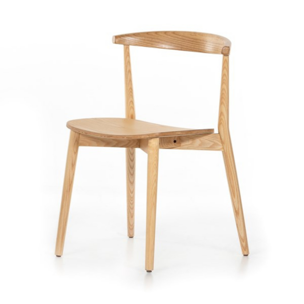 PRUITT DINING CHAIR IN BLONDE ASH - MAK & CO