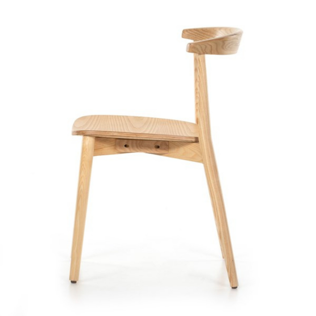 PRUITT DINING CHAIR IN BLONDE ASH - MAK & CO