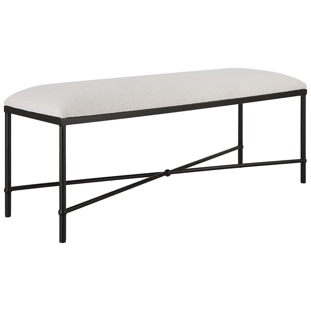 AVA BENCH IN BLACK AND WHITE - MAK & CO.