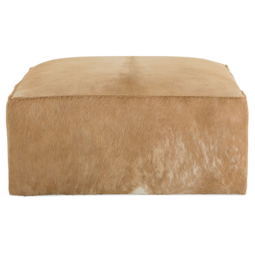 MILES HAIR ON HIDE OTTOMAN - MAK & CO