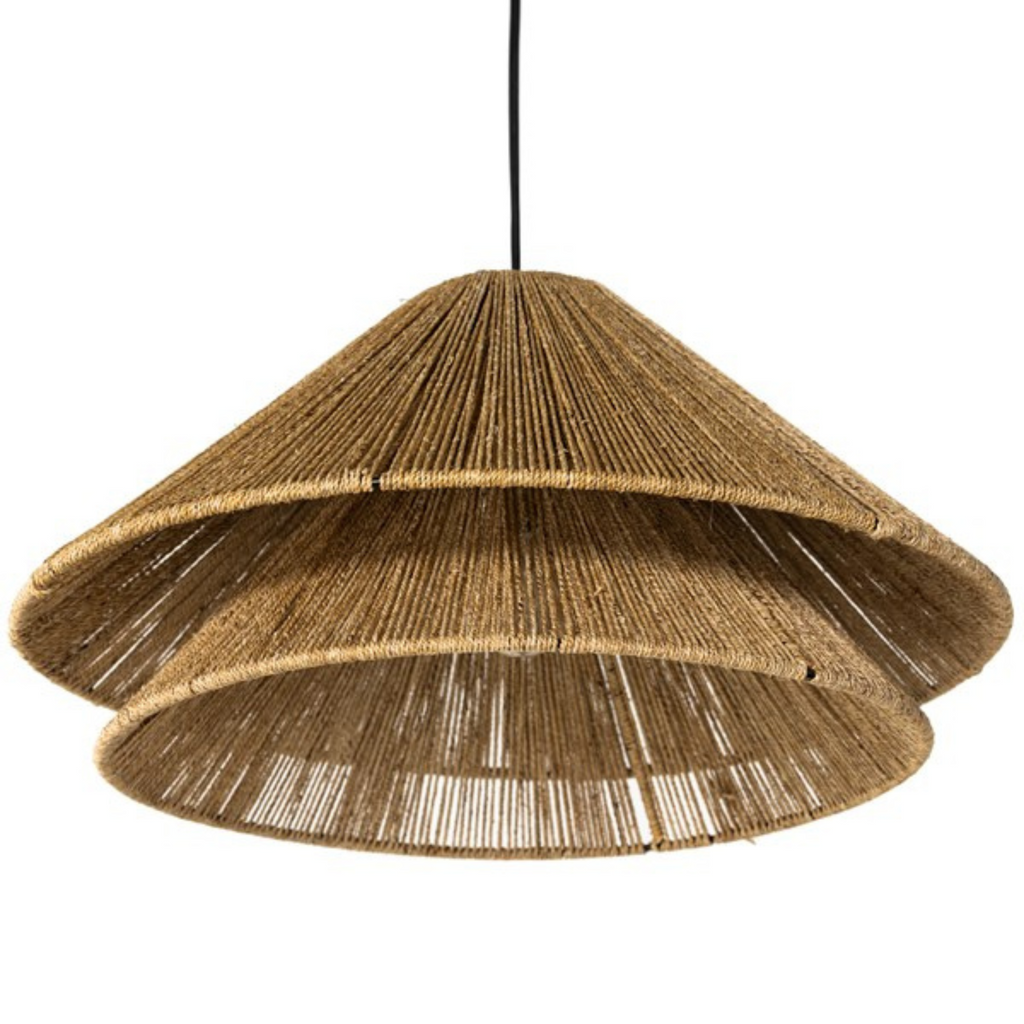 SAMI CHANDELIER IN NATURAL WATER HYACINTH - MAK & CO