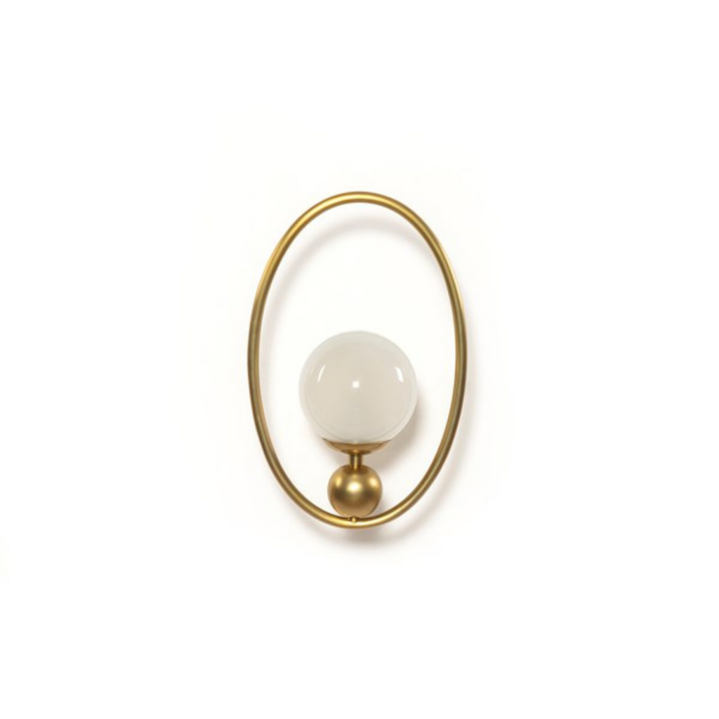 ELLIOT SCONCE - PATINA BRASS - MAK & CO