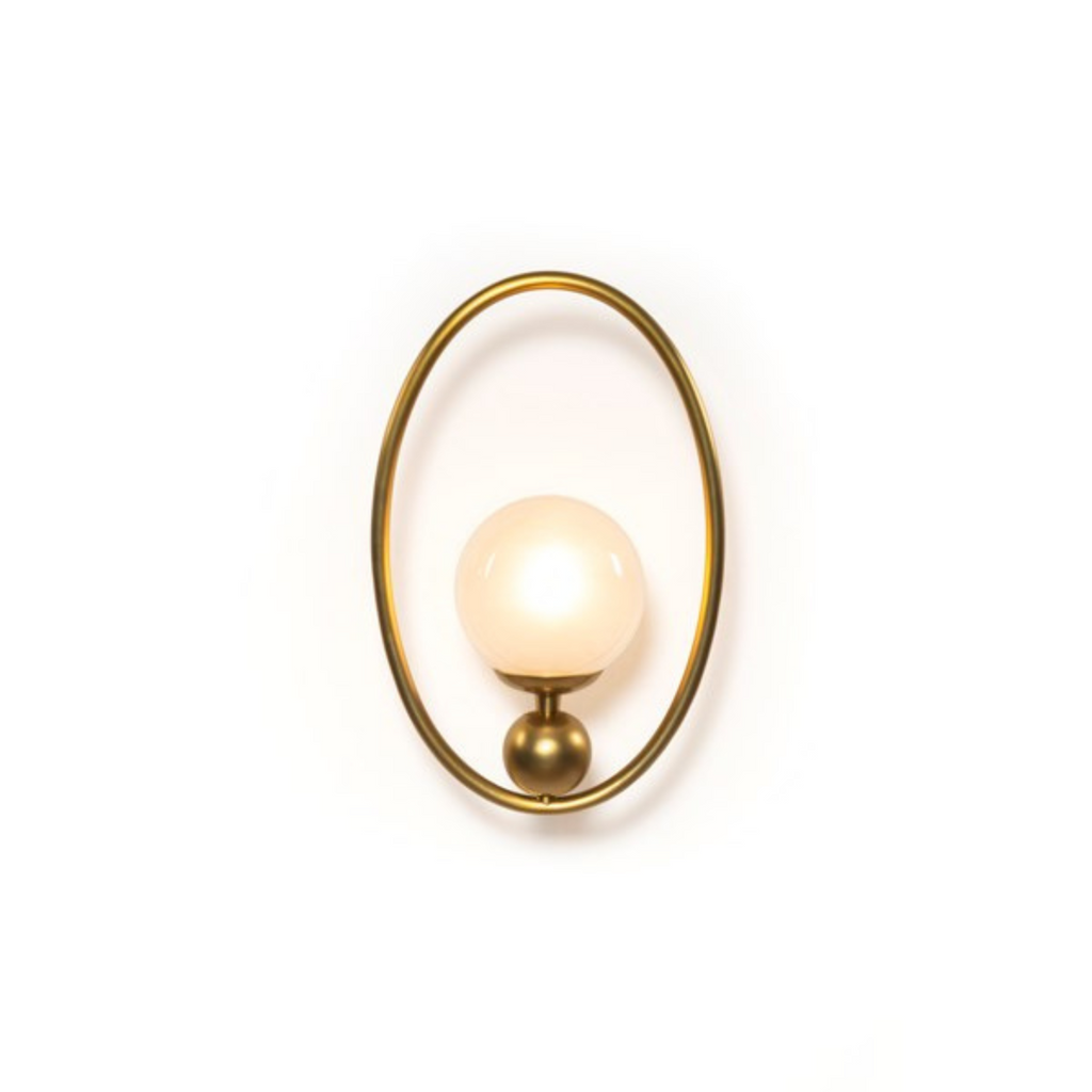 ELLIOT SCONCE - PATINA BRASS - MAK & CO
