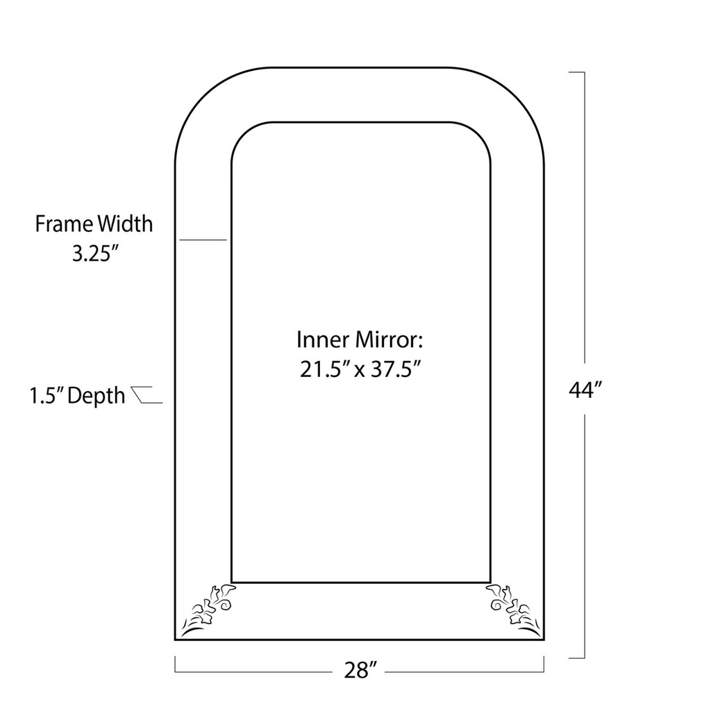 SASHA ARCHED MIRROR - MAK & CO