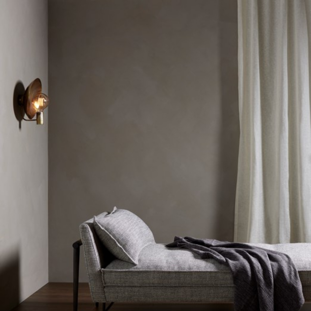 LUND SCONCE IN BURNT BRASS - MAK & CO