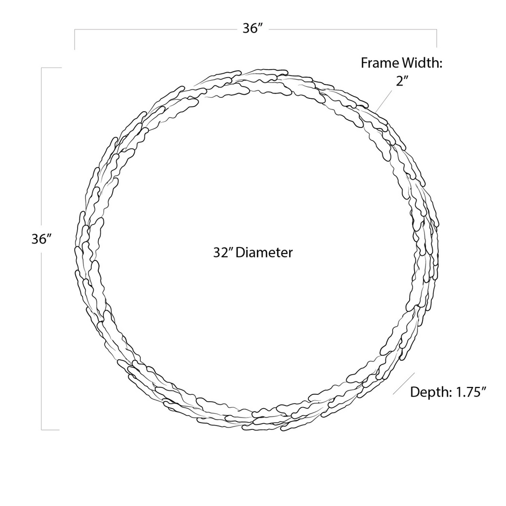 OLIVE BRANCH MIRROR - MAK & CO