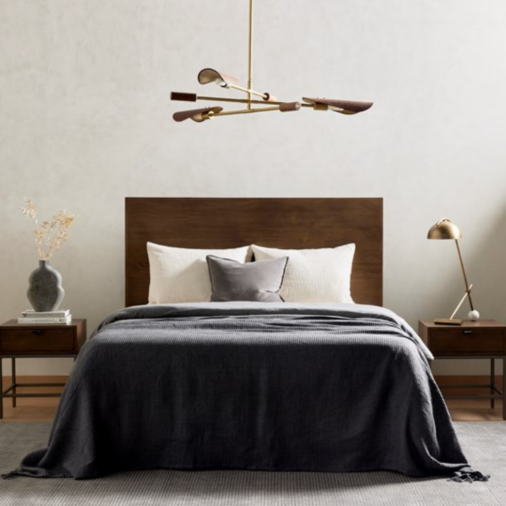 ASTRID CHANDELIER IN DARK BROWN ELK - MAK & CO