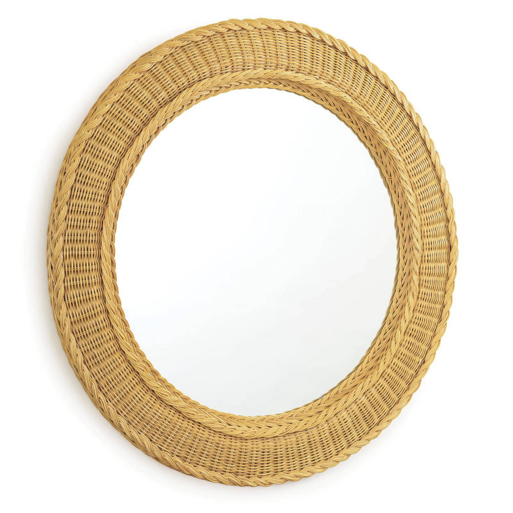 PIERRE RATTAN MIRROR - MAK & CO