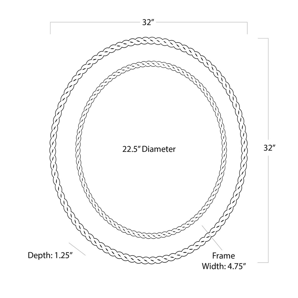 PIERRE RATTAN MIRROR - MAK & CO