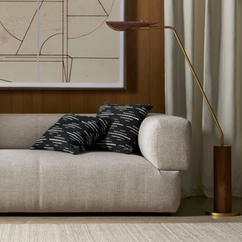 ASTRID FLOOR LAMP IN DARK BROWN ELK - MAK & CO.