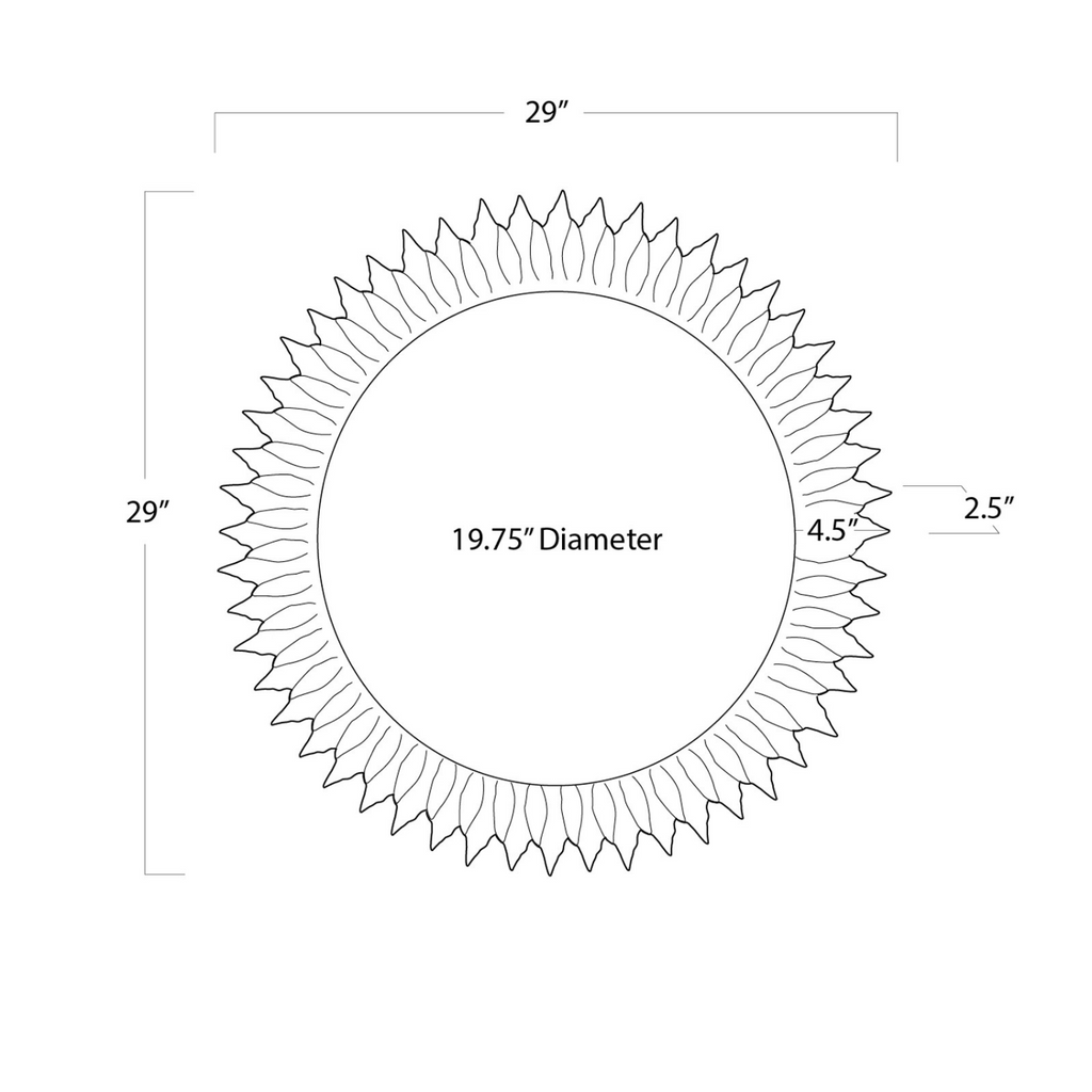 SUN FLOWER MIRROR - MAK & CO.