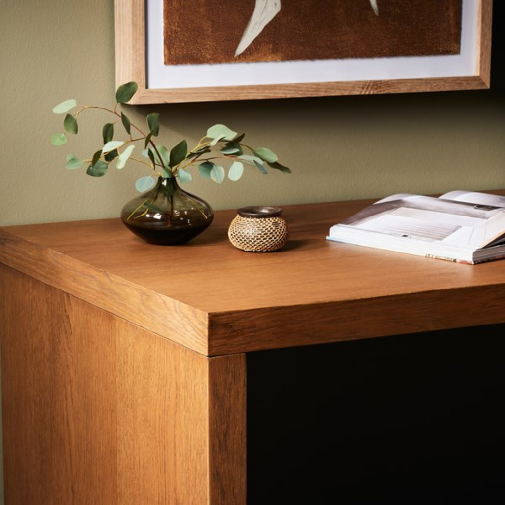 POSADA DESK-AMBER OAK VENEER - MAK & CO