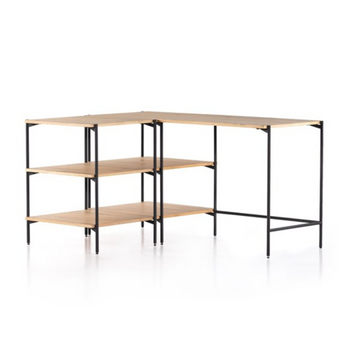 EATON MODULAR DESK W/ OPEN SHELVING - MAK & CO