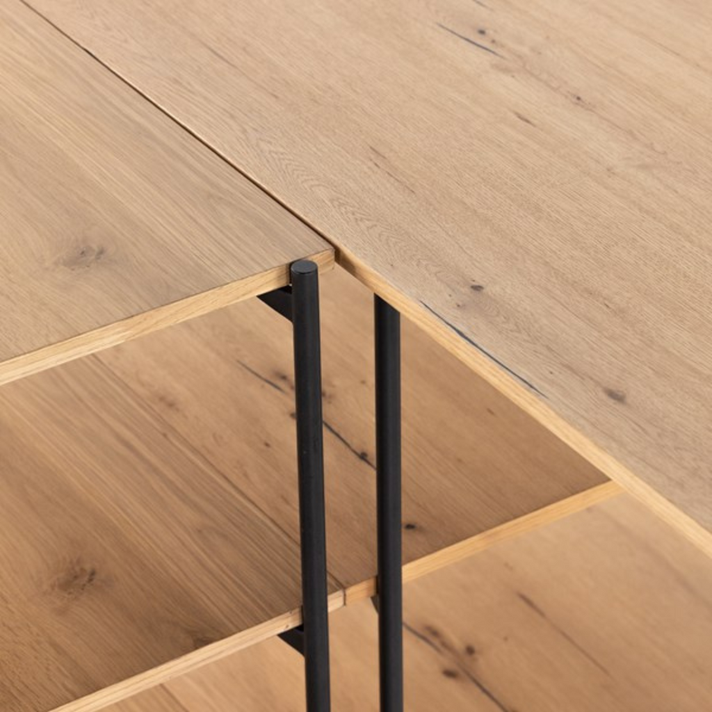 EATON MODULAR DESK W/ OPEN SHELVING - MAK & CO