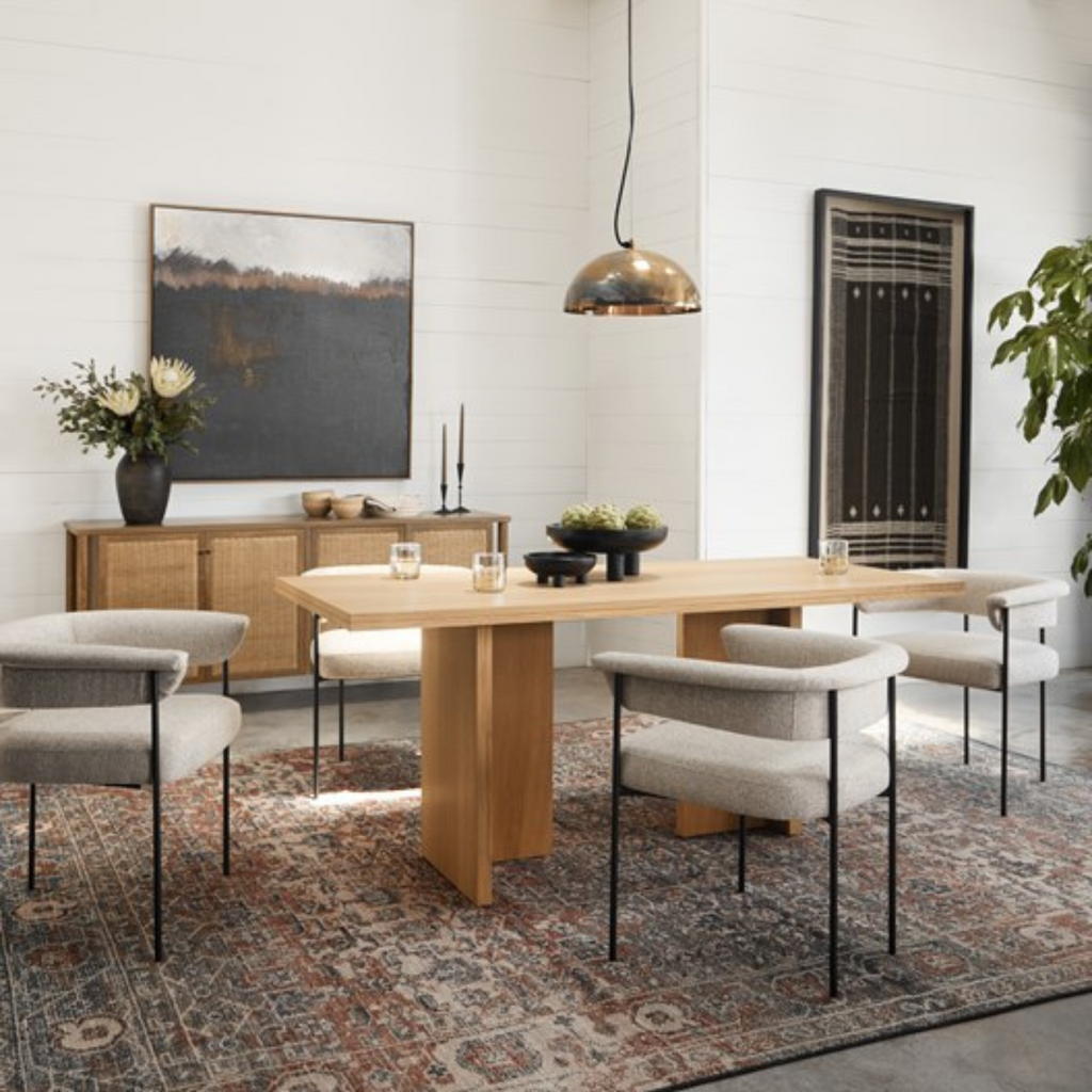 CARRIE DINING CHAIR IN BLACK AND WHITE - MAK & CO