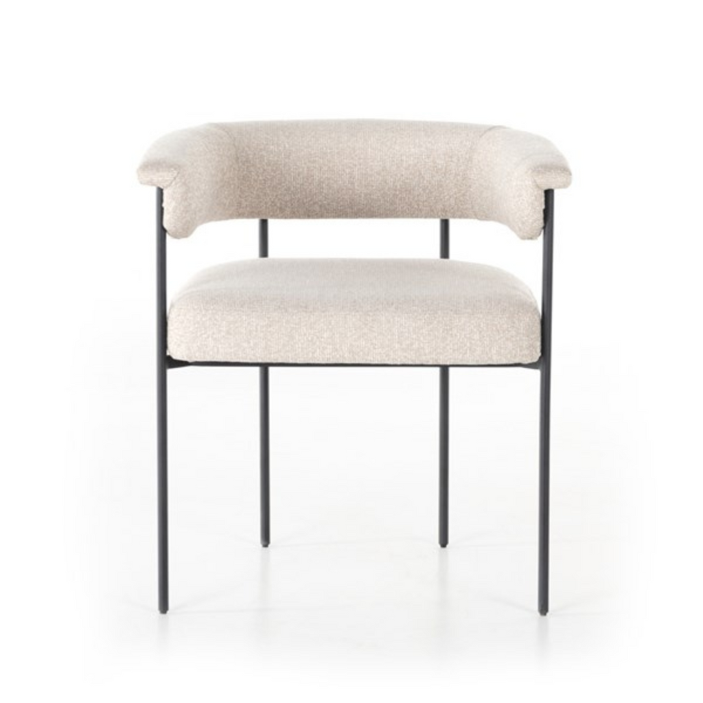CARRIE DINING CHAIR IN BLACK AND WHITE - MAK & CO