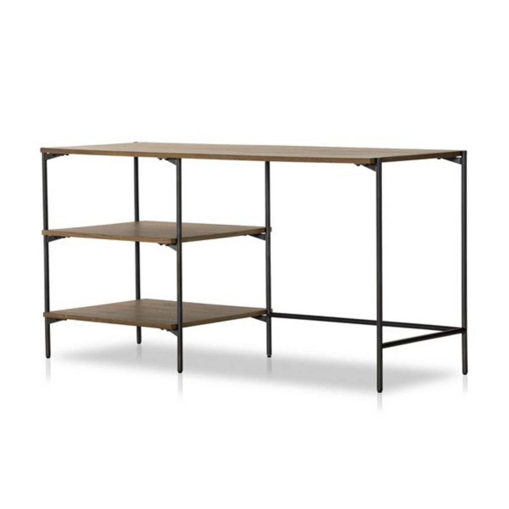 EATON MODULAR DESK WITH SHELVES - MAK & CO