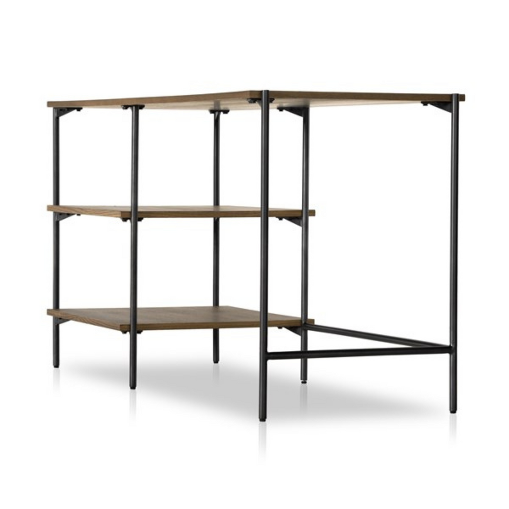 EATON MODULAR DESK WITH SHELVES - MAK & CO