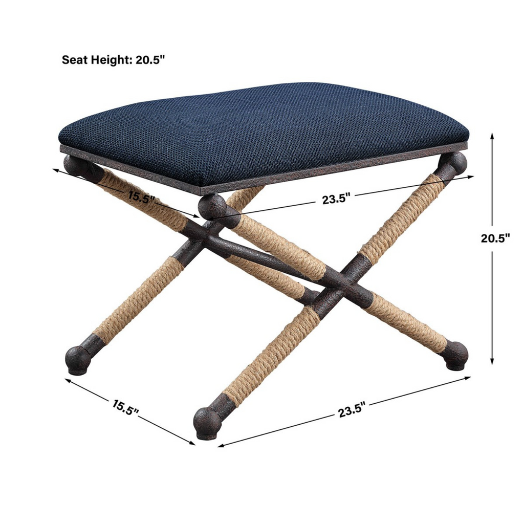 NAUTICAL SMALL BENCH - MAK & CO