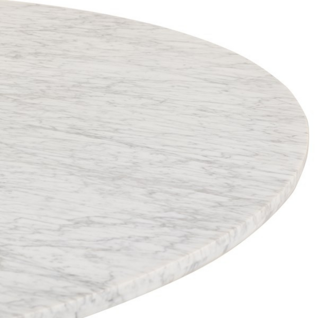 DIYA DINING TABLE - WHITE CARRERA MARBLE - MAK & CO