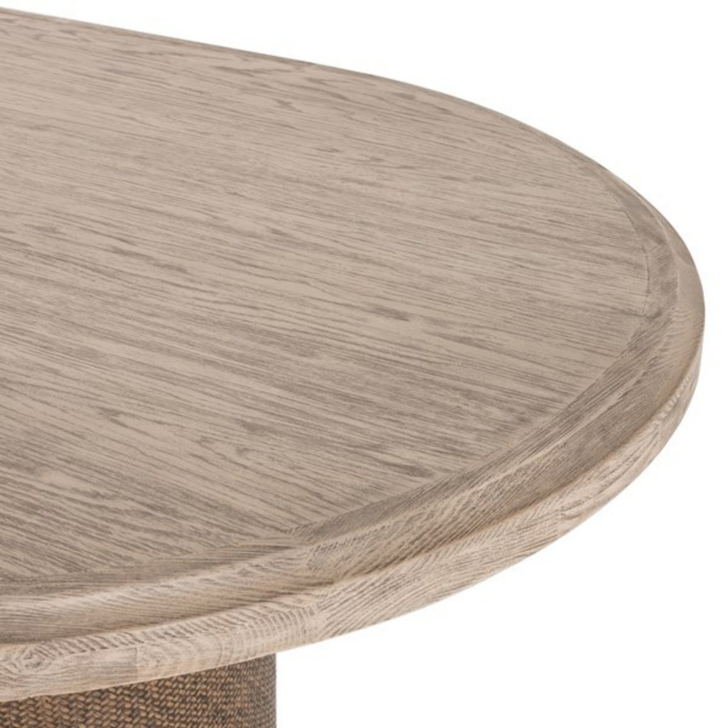 KIARA DINING TABLE-WEATHERED BLONDE - MAK & CO